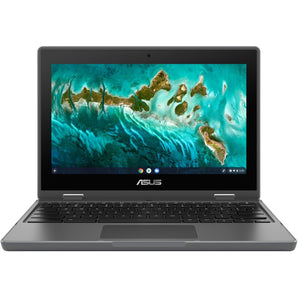 Asus Chromebook Flip CR1 CR1100FKA-YZ142T 11.6" Touchscreen Convertible Chromebook - HD - Intel Celeron N5100 - 4 GB - 32 GB Flash Memory - Dark Gray