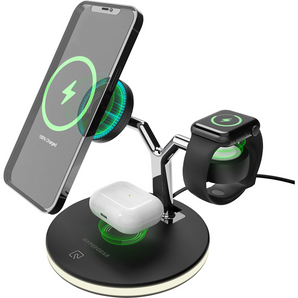 HyperGear MaxCharge 3-in-1 Wireless Charging Stand with 15W Magnetic Wireless Fast Charge (On Sale!)