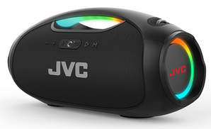JVC 120W Portable Wireless Bluetooth Illuminated Speaker with Dual Woofers & Included Powerbank