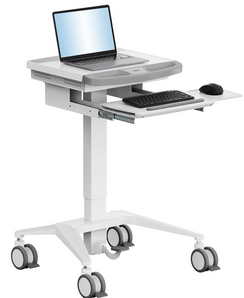 Mount-It! MedHub Mobile Workstation with FREE! Antimicrobial Wireless Keyboard & Mouse Combo (7 Options)