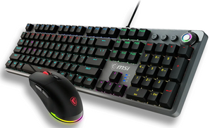 MSI FORGE GK310 Gaming Keyboard & Mouse Combo with Red Switches for Creators & Gamers