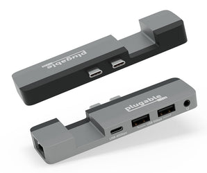 Plugable Technologies USB-C Hub Multiport Adapter for MacBook Pro & MacBook Air with MagSafe