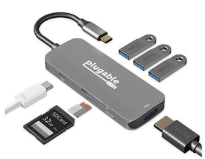 Plugable Technologies 7-in-1 Thunderbolt / USB-C Hub (2 Options)