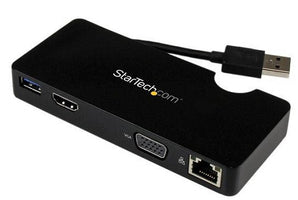 StarTech Universal USB 3.0 Laptop Mini Docking Station with HDMI & VGA