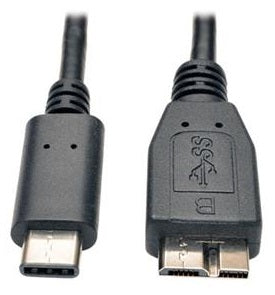 Star Tech USB 3.1 Type-C to USB 3.1 Micro-B 3-Foot Cable (M/M)