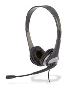 Cyber Acoustics AC-204 Headset with Noise-Cancelling Mic & Y-Adapter (10-Pack)