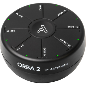 Artiphon Orba 2 Portable Electronic Multi-Instrument with FREE! Groove3 Subscription