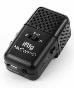 IK Multimedia iRig Mic Cast HD Dual-Sided Digital Voice Microphone for iPad, iPhone & Android