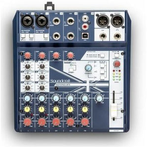 Soundcraft Notepad-8FX Analog Mixing Console with Lexicon Digital Effects & FREE! XLR Cable