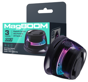 SWAY Premium Audio MagBOOM Magnetic Suction Portable Speaker + Phone Stand (On Sale!)