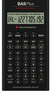 Texas Instruments BA-II Plus Professional Financial Calculator