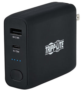 Tripp Lite Portable 5000mAh 2-Port Mobile Power Bank & USB Battery Wall Charger Combo (On Sale!)